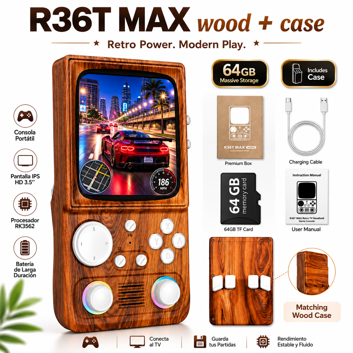 R36T MAX Wood + Case
