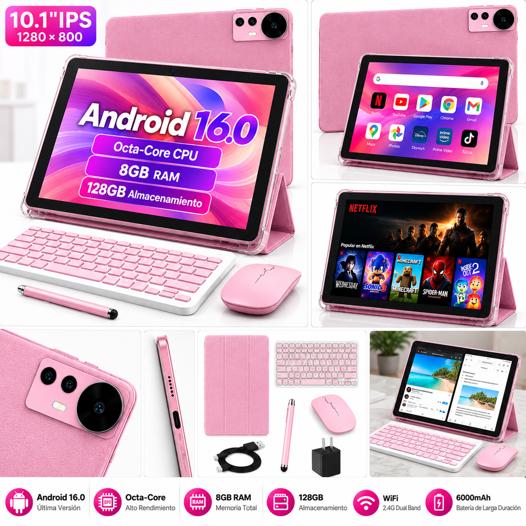 Tablet Veidoo T620 Android 16  10.1" IPS (Combo)